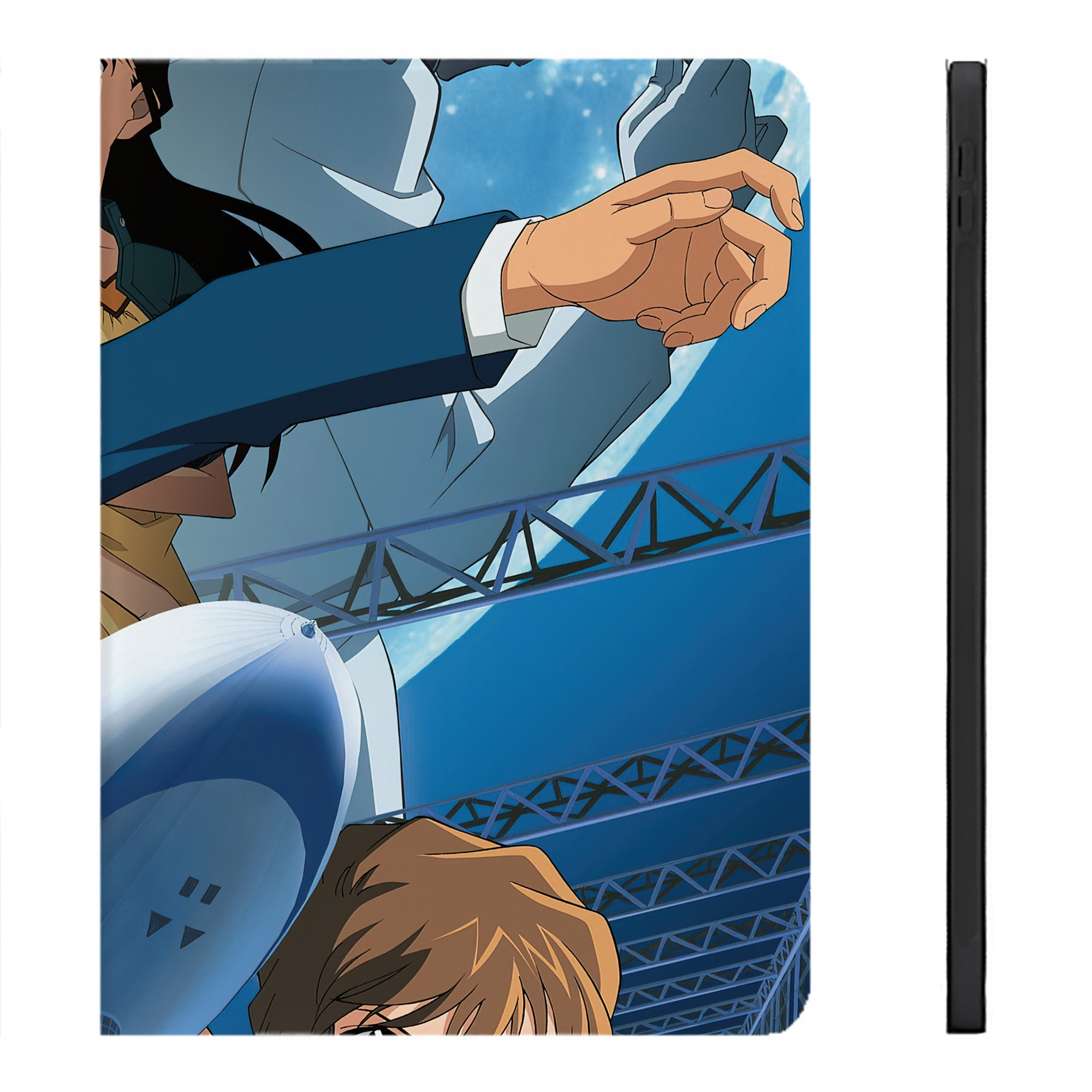 （画像用） 名探偵コナン Detective Conan IPadケース ペンホルダー付き ブックスタイルデザイン